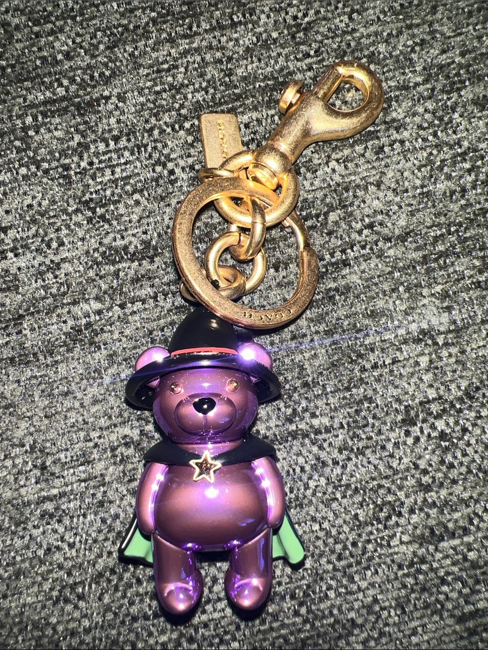 Coach Halloween Witch Bear Bag Charm